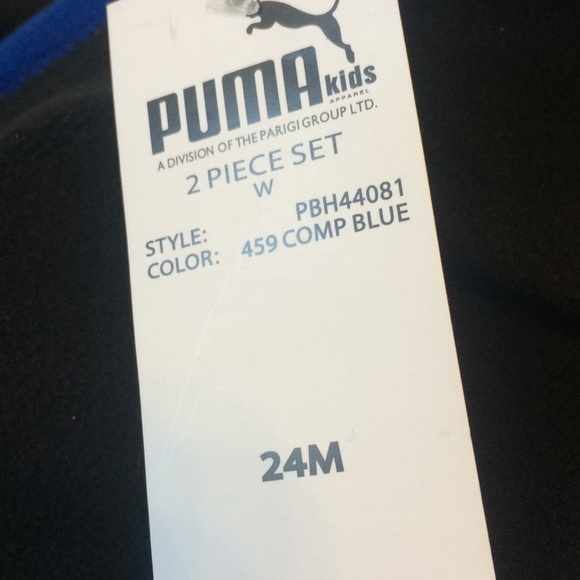 FINAL MARKDOWN NWT boys puma fleece slacks 24 months - Picture 3 of 4